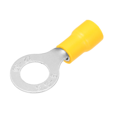 Harfington Uxcell 4000 Pcs Insulated Ring Wire Connector Electrical Crimp Terminal 12-10 AWG Yellow