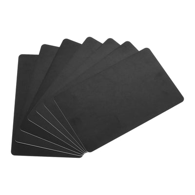 Harfington 30 Mil Graphic Quality Black Blank PVC Card for ID Badge Printer, 20 Pack