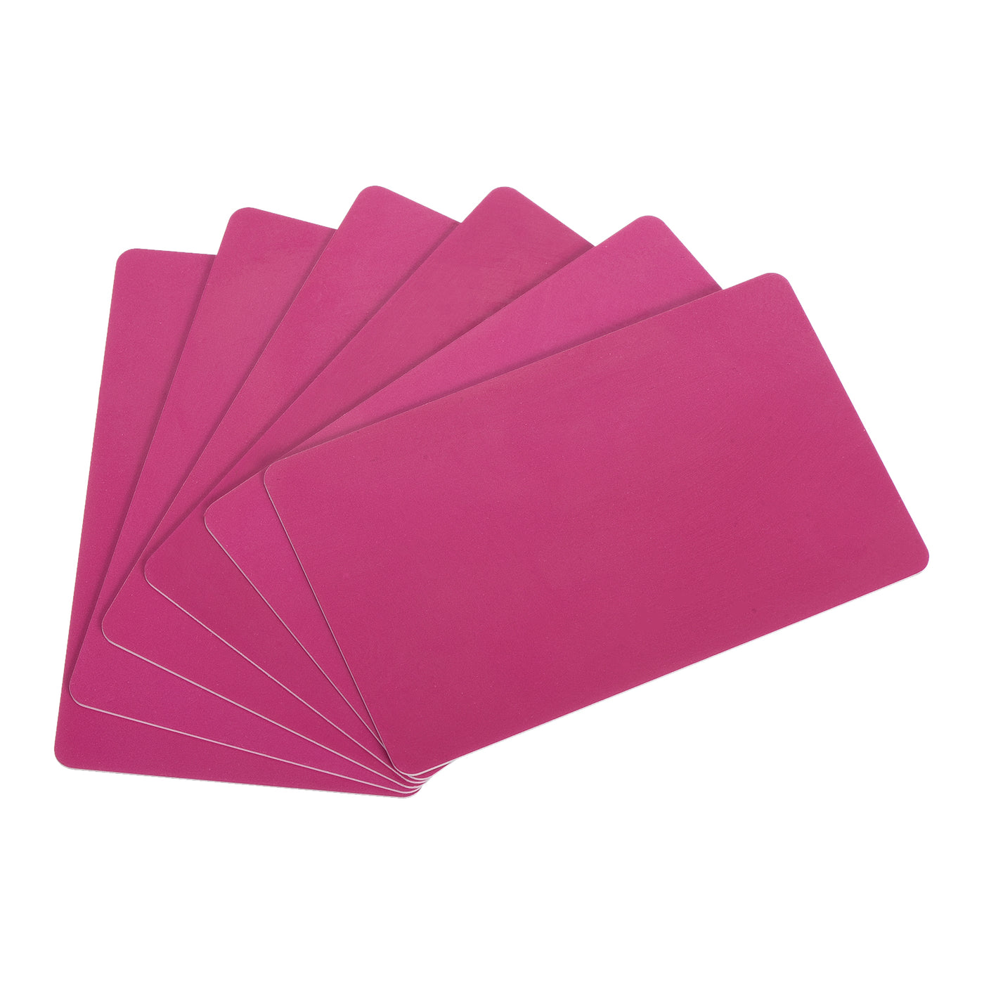 Harfington 30 Mil Graphic Quality Pink Blank PVC Card for ID Badge Printer, 20 Pack