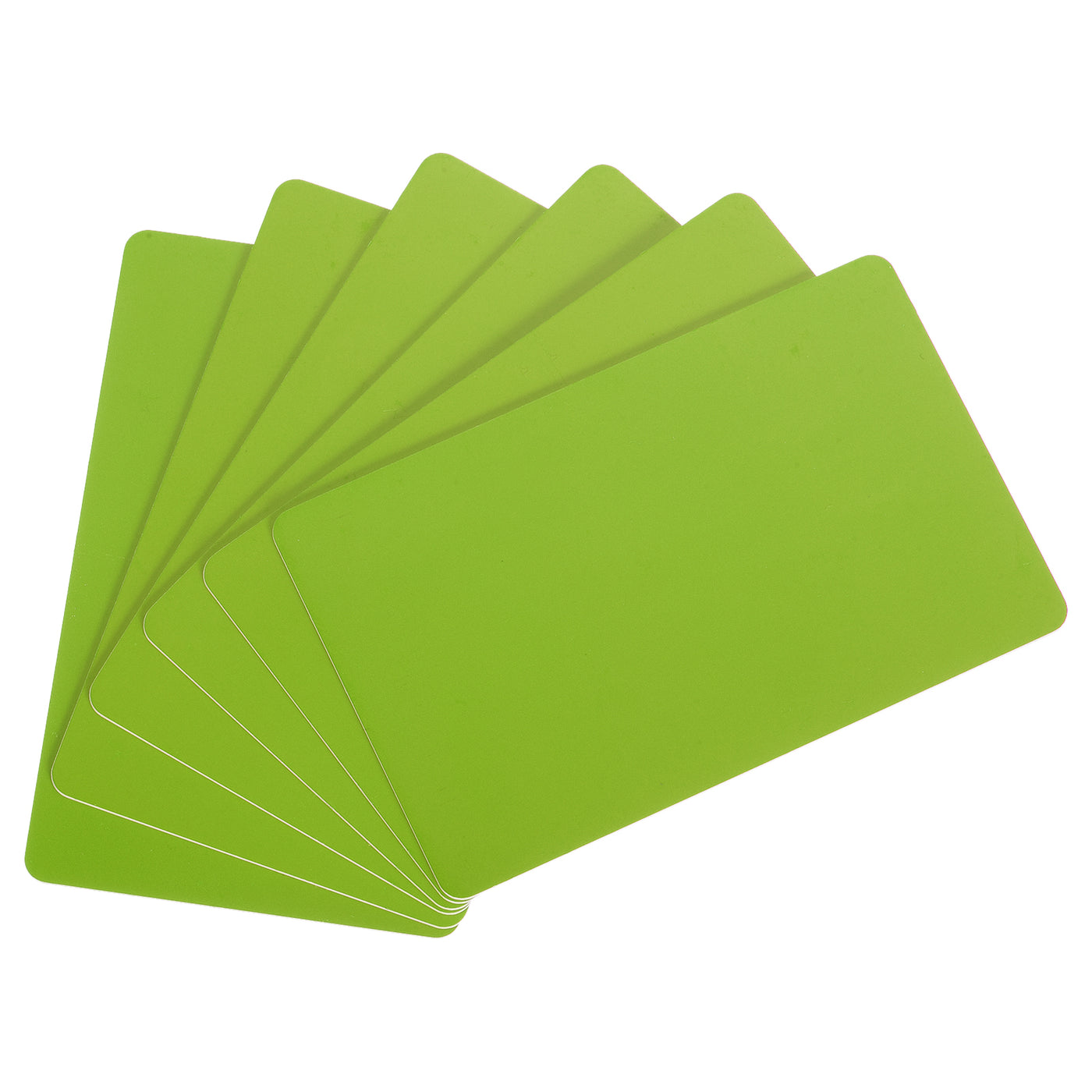 Harfington 30 Mil Graphic Quality Green Blank PVC Card for ID Badge Printer, 20 Pack