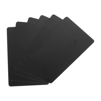 Harfington 15 Mil Graphic Quality Black Blank PVC Card for ID Badge Printer, 20 Pack