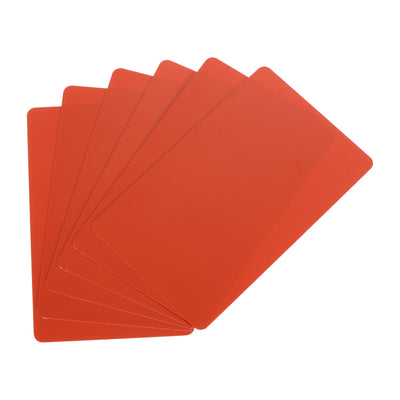 Harfington 15 Mil Graphic Quality Red Blank PVC Card for ID Badge Printer, 20 Pack