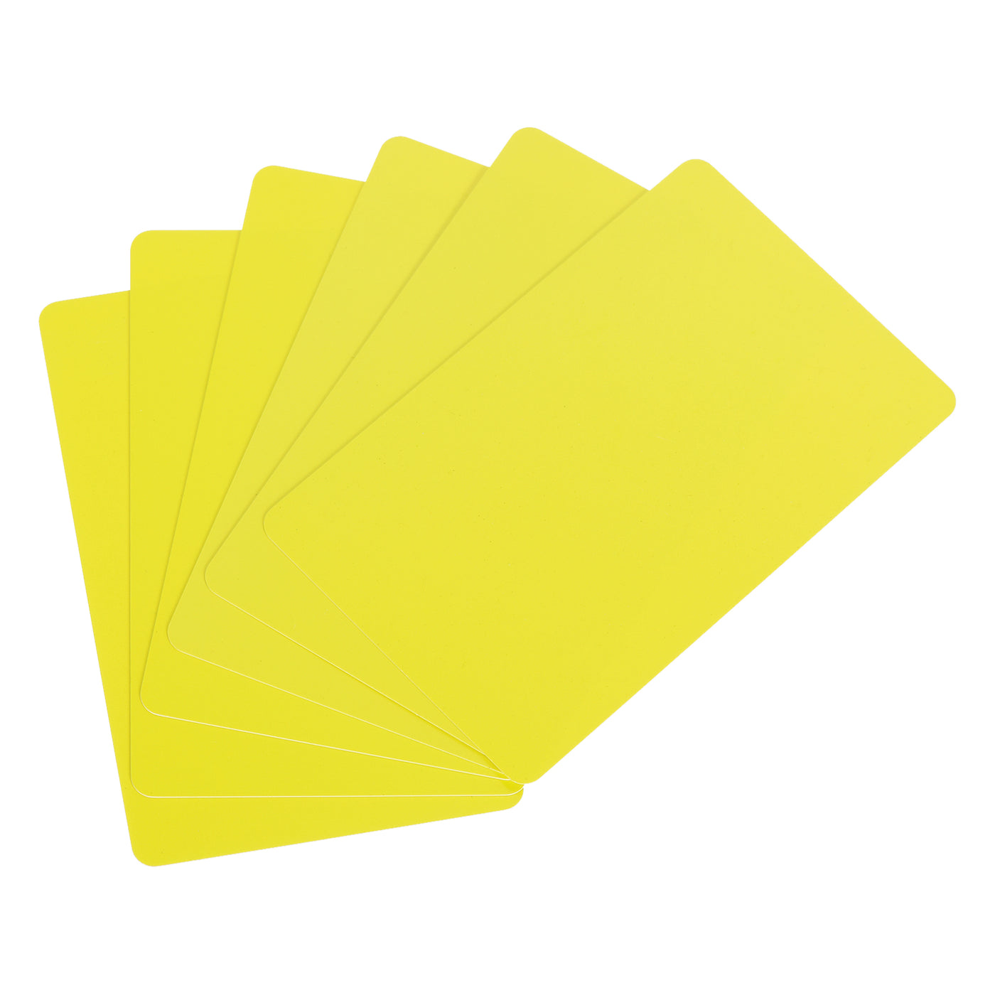 Harfington 15 Mil Graphic Quality Yellow Blank PVC Card for ID Badge Printer, 20 Pack