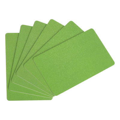 Harfington 30 Mil Graphic Quality Dark Green Blank PVC Card for ID Badge Printer, 20 Pack