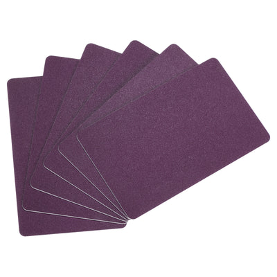 Harfington 30 Mil Graphic Quality Purple Blank PVC Card for ID Badge Printer, 40 Pack