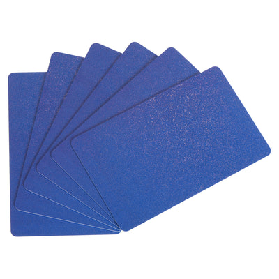 Harfington 30 Mil Graphic Quality Navy Blue Blank PVC Card for ID Badge Printer, 20 Pack