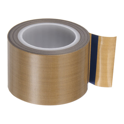 Harfington Fabric PTFE Tape 1.4" x 16ft PTFE Adhesive Tape 0.18mm Thickness Brown