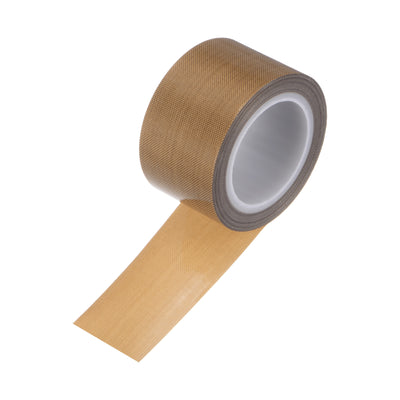 Harfington Fabric PTFE Tape 1.2" x 16ft PTFE Adhesive Tape 0.18mm Thickness Brown