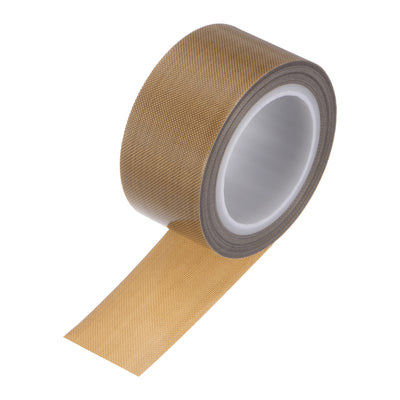 Harfington Fabric PTFE Tape 1" x 16ft PTFE Adhesive Tape 0.18mm Thickness Brown