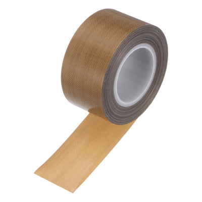 Harfington Fabric PTFE Tape 1.2" x 33ft PTFE Adhesive Tape 0.18mm Thickness Brown