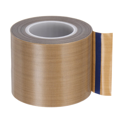 Harfington Fabric PTFE Tape 2" x 33ft PTFE Adhesive Tape 0.18mm Thickness Brown