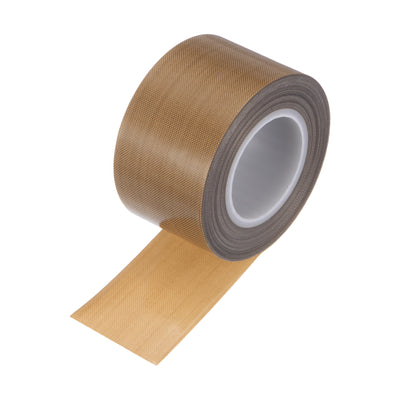 Harfington Fabric PTFE Tape 1.4" x 33ft PTFE Adhesive Tape 0.18mm Thickness Brown