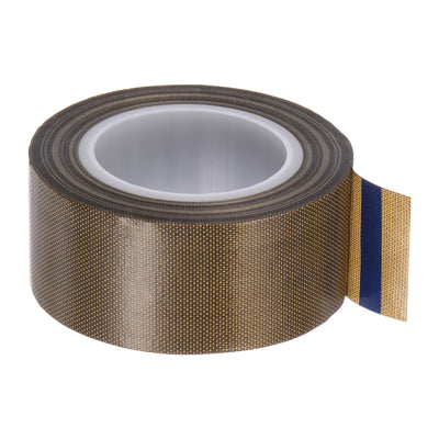 Harfington Fabric PTFE Tape 0.04" x 33ft PTFE Adhesive Tape 0.13mm Thickness Dark Brown