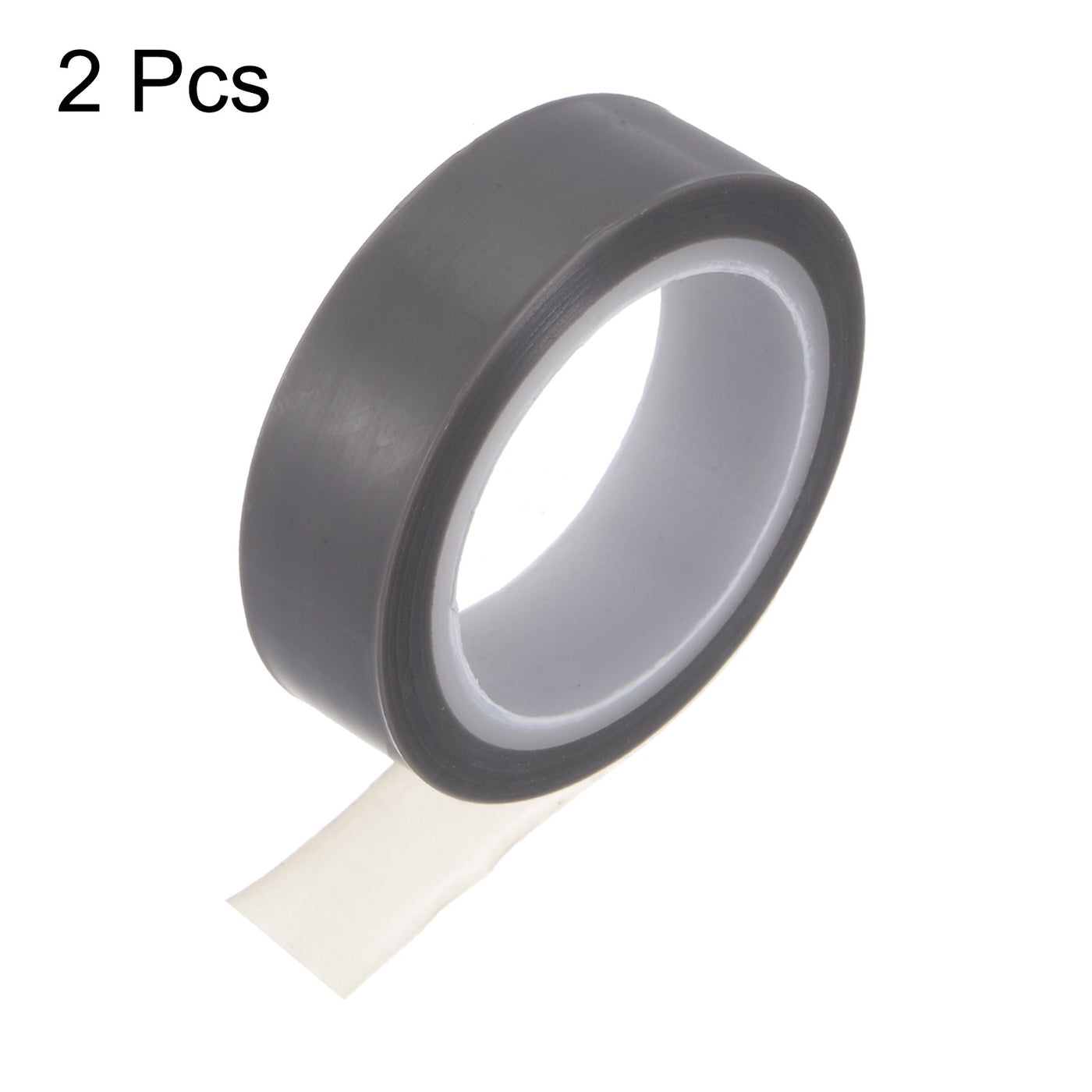 Harfington 2pcs Fabric PTFE Tape 0.5" x 33ft PTFE Adhesive Tape 0.06mm Thickness Grey