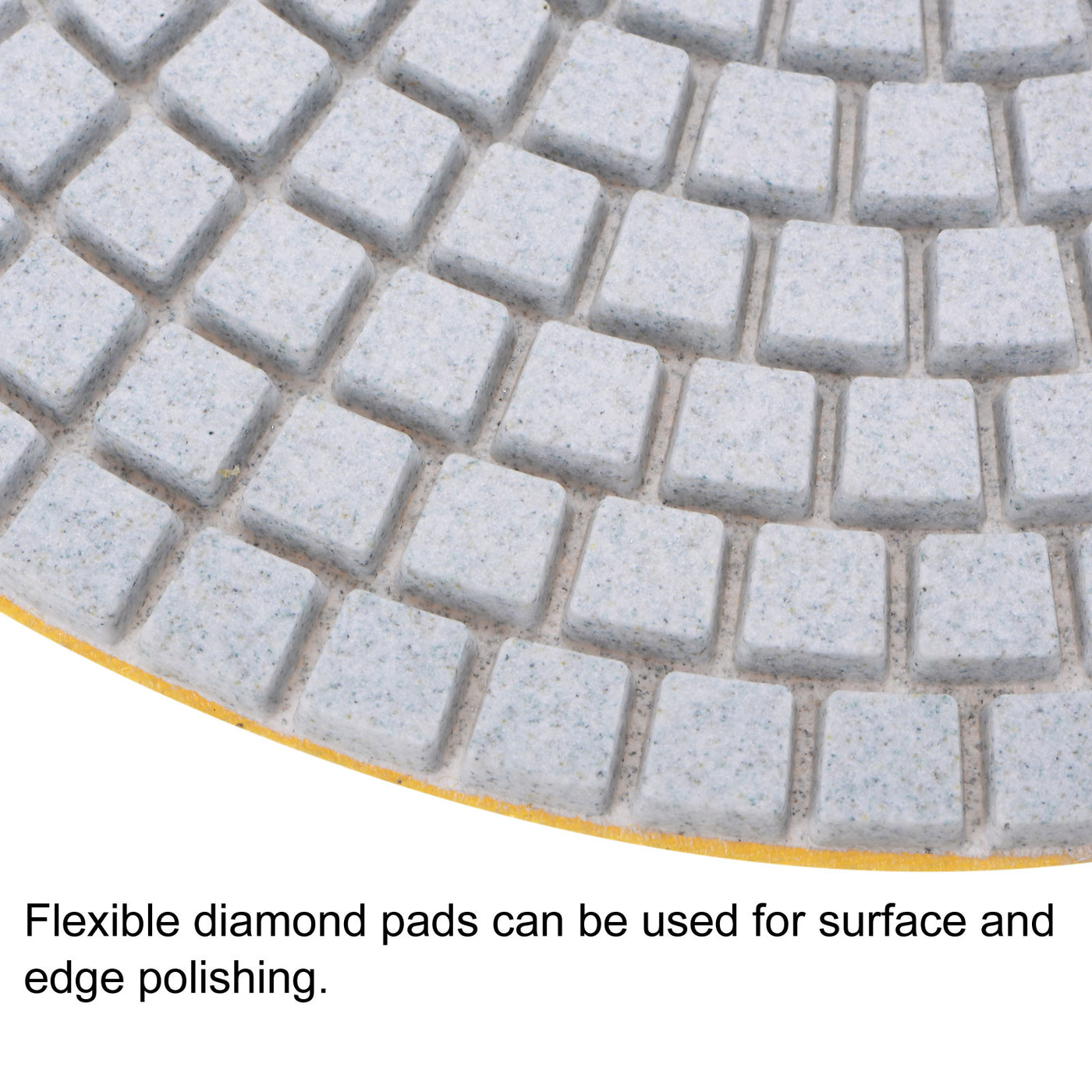 uxcell Uxcell 7-Inch 150 Grits Diamond Polishing Pad Wet/Dry for Stone Concrete Marble 2pcs