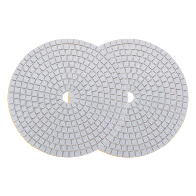 Harfington Uxcell 7-Inch 150 Grits Diamond Polishing Pad Wet/Dry for Stone Concrete Marble 2pcs