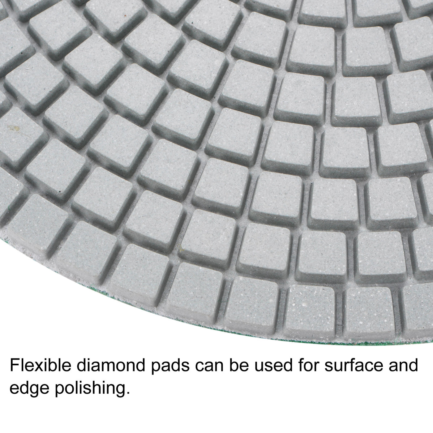 uxcell Uxcell 7-Inch 1000 Grits Diamond Polishing Pad Wet/Dry for Stone Concrete Marble 2pcs