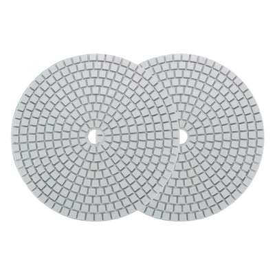 Harfington Uxcell 7-Inch 1000 Grits Diamond Polishing Pad Wet/Dry for Stone Concrete Marble 2pcs