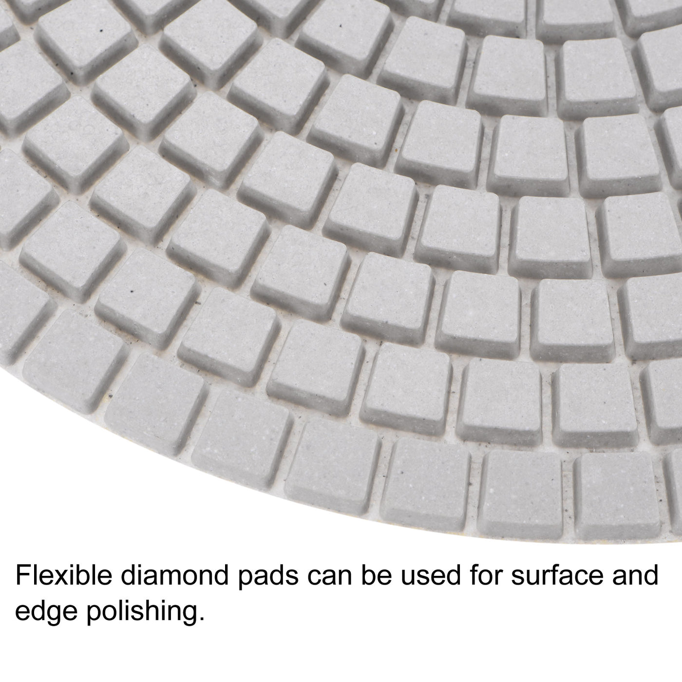 uxcell Uxcell 7-Inch 3000 Grits Diamond Polishing Pad Wet/Dry for Stone Concrete Marble 2pcs