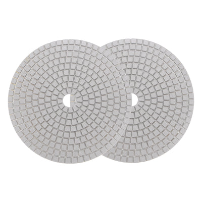 Harfington Uxcell 7-Inch 3000 Grits Diamond Polishing Pad Wet/Dry for Stone Concrete Marble 2pcs