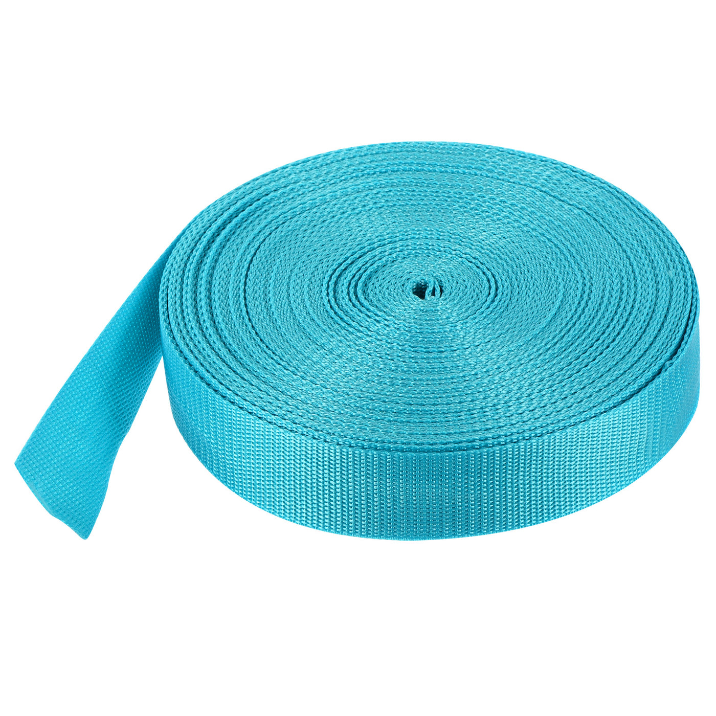 Harfington Lightweight Polypropylene Webbing Strap 1 1/2" 25 Yard Backpack Strapping Band Light Blue for Outdoor Luggage Cargo Straps