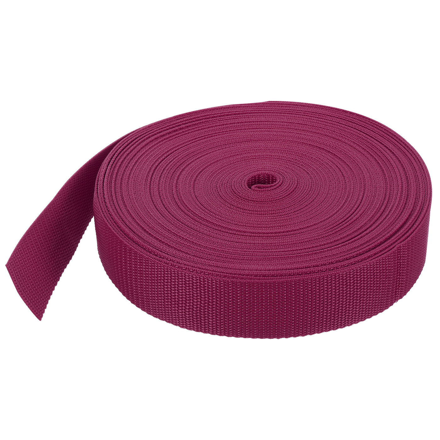 Harfington Lightweight Polypropylene Webbing Strap 1 1/2" 25 Yard Backpack Strapping Band Dark Red for Outdoor Luggage Cargo Straps