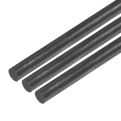 Harfington Graphite Rod, Graphite Stirring Rod Cylinder Stick Carbon Rod 250x6mm 3pcs