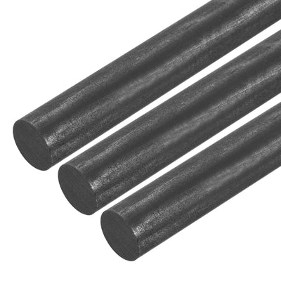 Harfington Graphite Rod, Graphite Stirring Rod Cylinder Stick Carbon Rod 250x17mm 3pcs