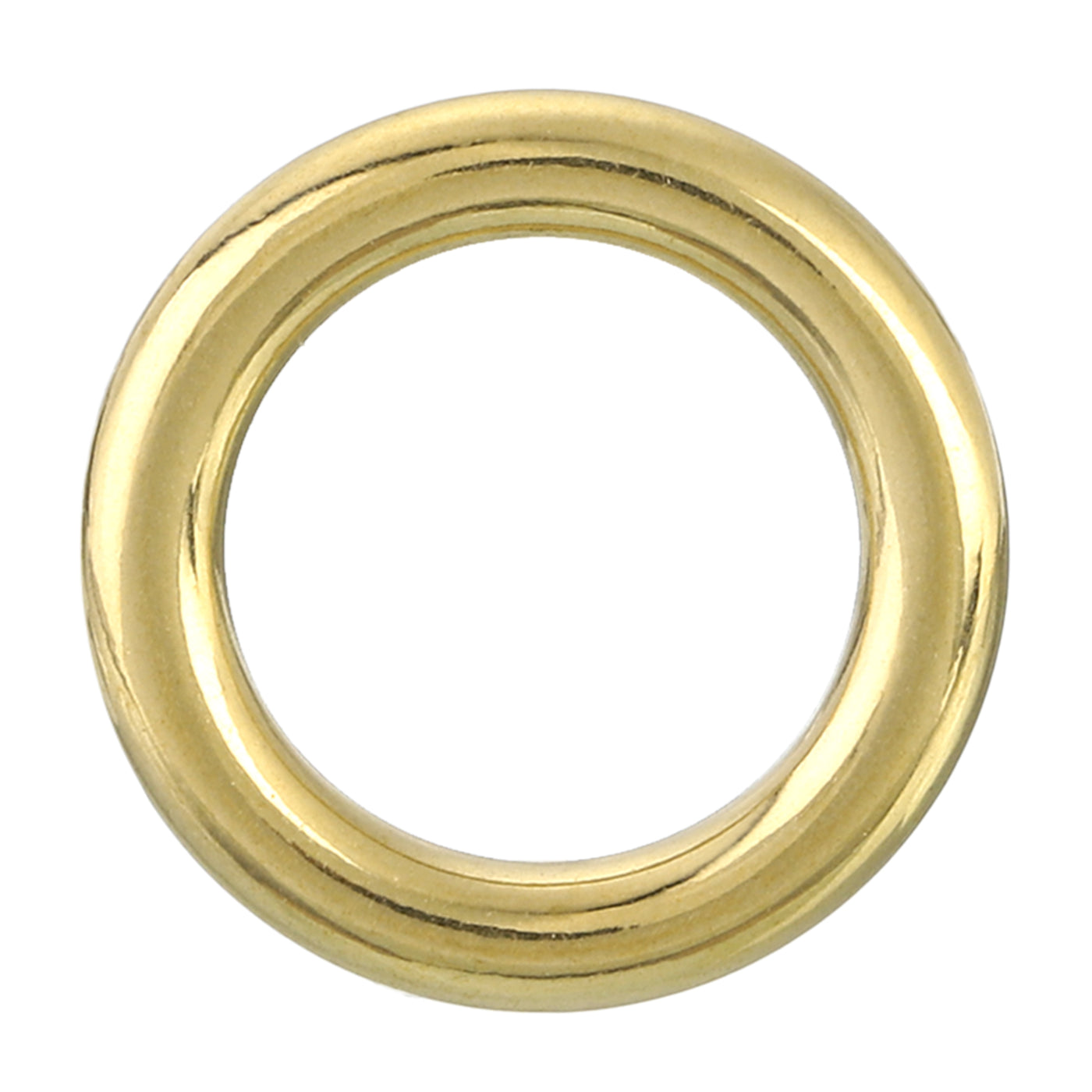 uxcell Uxcell O Ring Buckle 16mm/0.63", Brass Seamless Welded Circle Loop 3.8mm Thickness