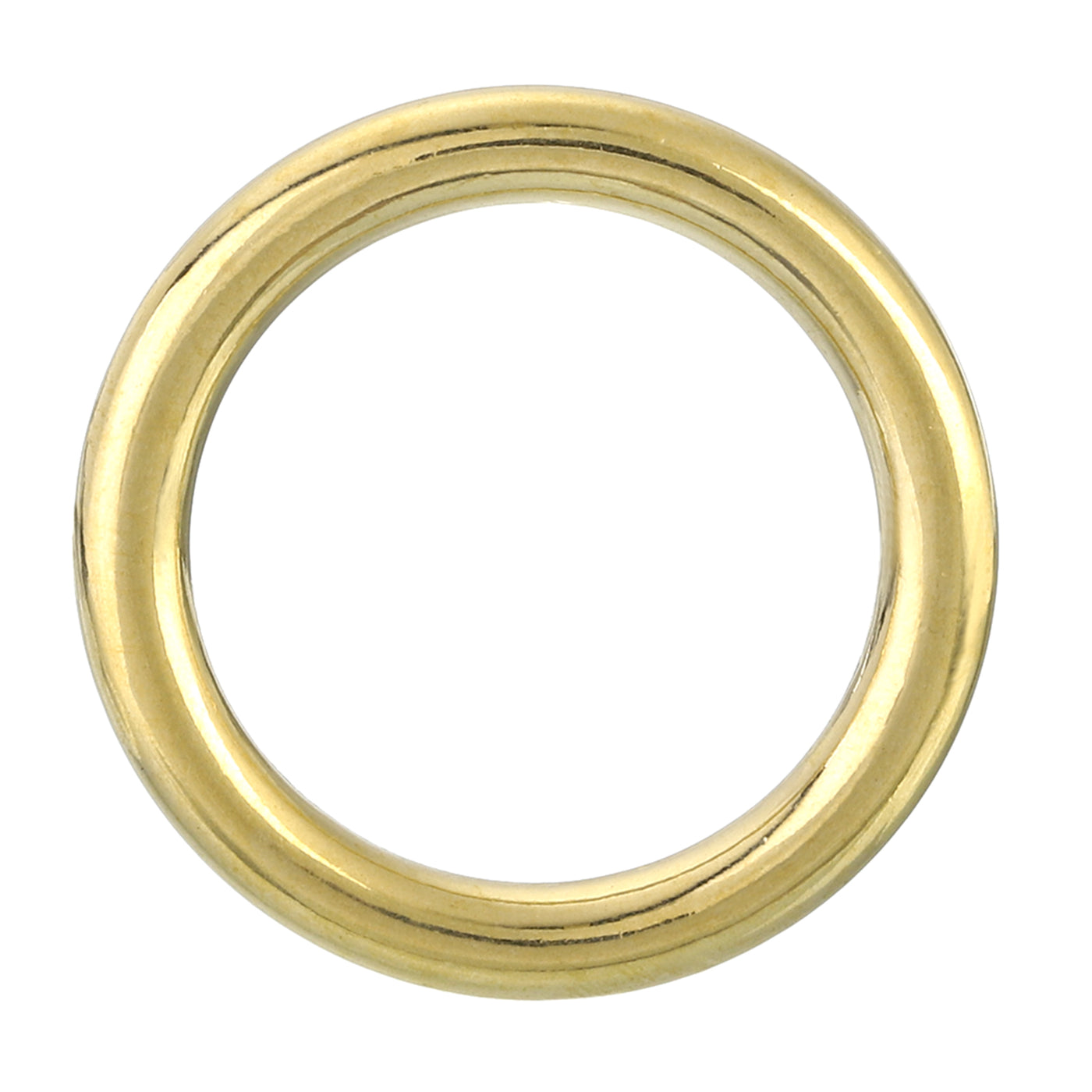 uxcell Uxcell 1 Stück O-Ring Schnalle 25mm/0,98", nahtloser geschweißter Messingkreis 4,5mm dick für Gepäckgurte, Bastelarbeiten, DIY-Dekoration, goldfarben