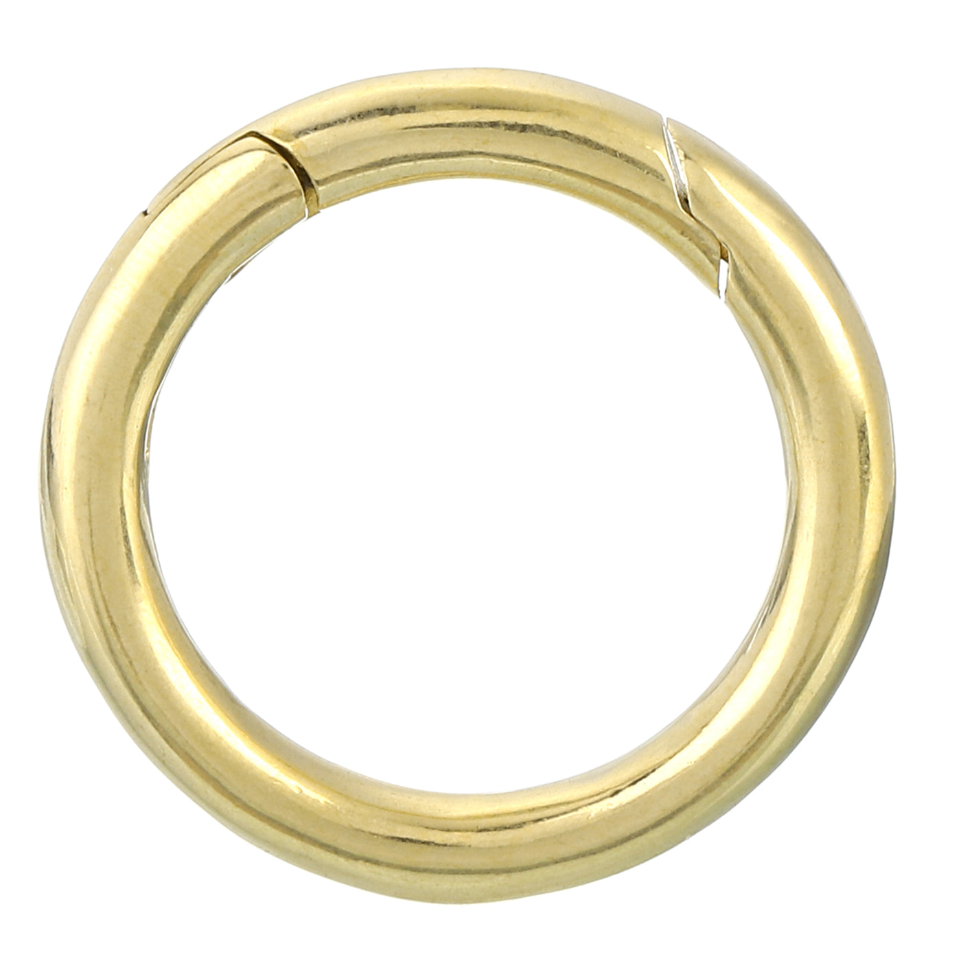 uxcell Uxcell Metal Spring O Rings 0.94"(24mm), Brass Spring Keyring Buckles