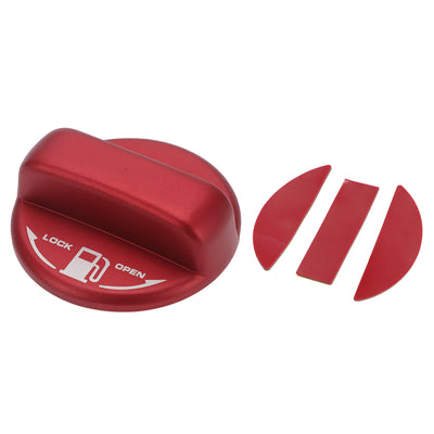 Harfington Metal Gas Fuel Tank Cap Cover Trim Sticker Red Fit for Toyota Alphard 20 Series 30 Series 40 Series - Pack of 1