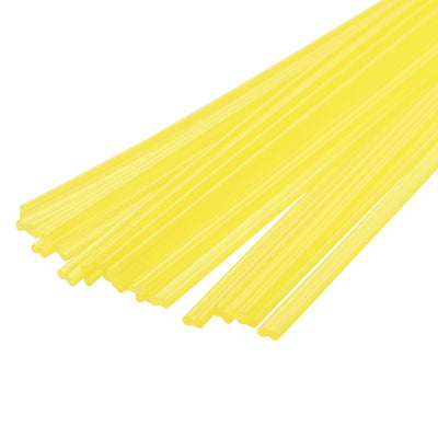 Harfington 20pcs 8 Inch Plastic Welding Rods PP Welding Strips for Plastic Welder, Yellow