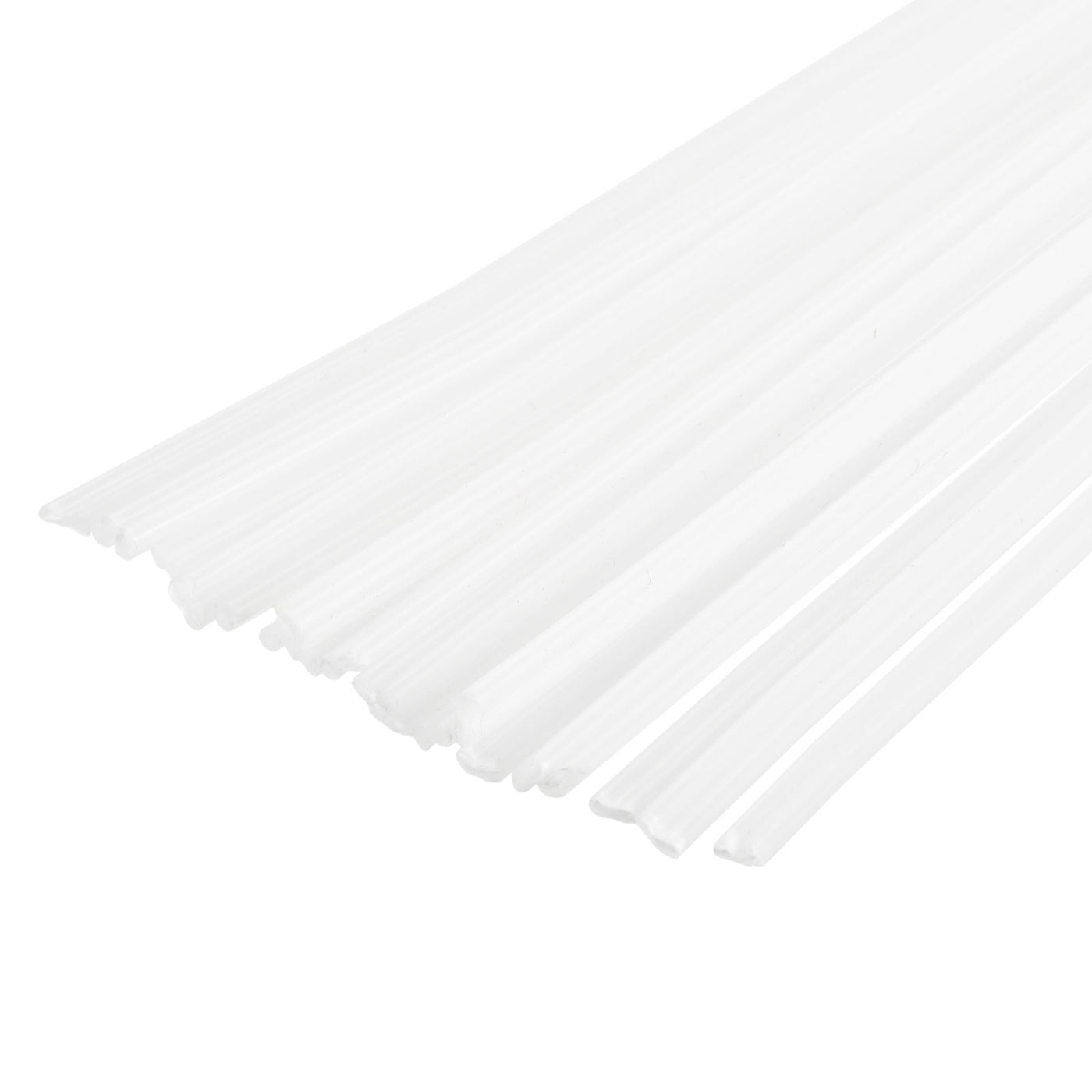 Harfington 20pcs 8 Inch Plastic Welding Rods PP Welding Strips for Plastic Welder, White