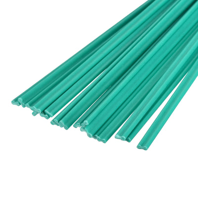 Harfington 20pcs 8 Inch Plastic Welding Rods PVC Welding Strips for Plastic Welder Green