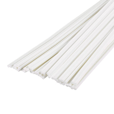 Harfington 20pcs 8 Inch Plastic Welding Rods PVC Welding Strips for Plastic Welder White