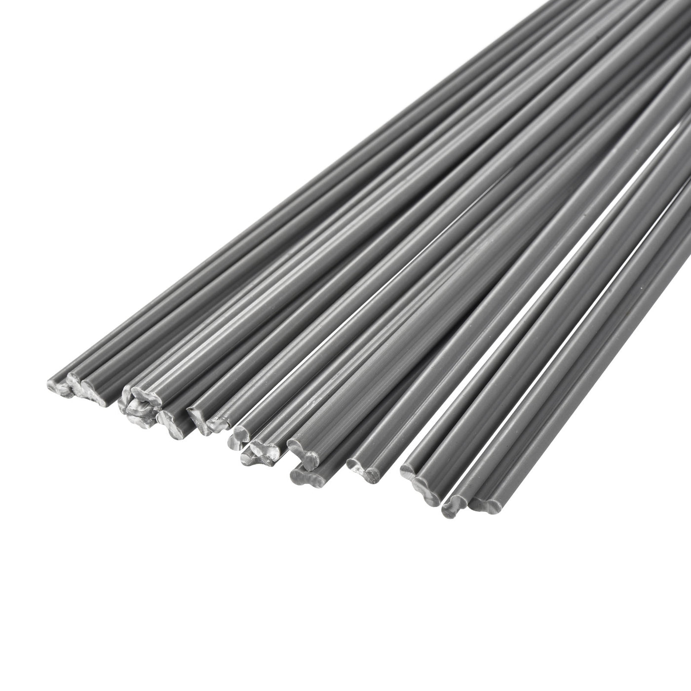 Harfington 20pcs 8 Inch Plastic Welding Rods PVC Welding Strips for Plastic Welder Grey