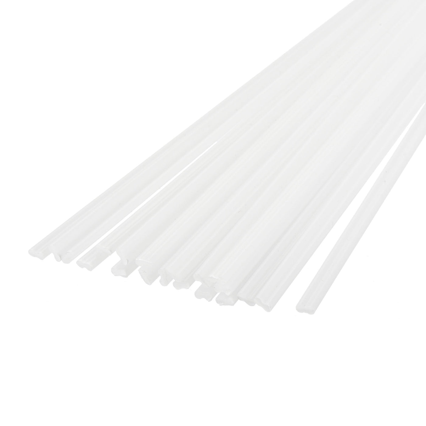 Harfington 20pcs 8 Inch Plastic Welding Rods PPR Welding Strips for Plastic Welder White