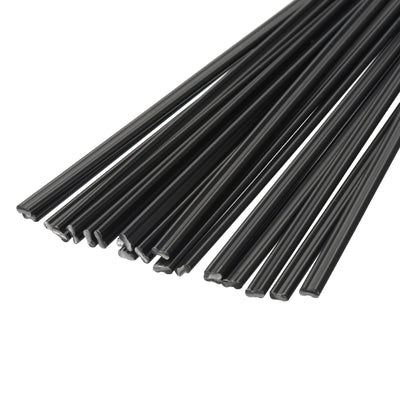 Harfington 20pcs 8 Inch Plastic Welding Rods PPR Welding Strips for Plastic Welder Black