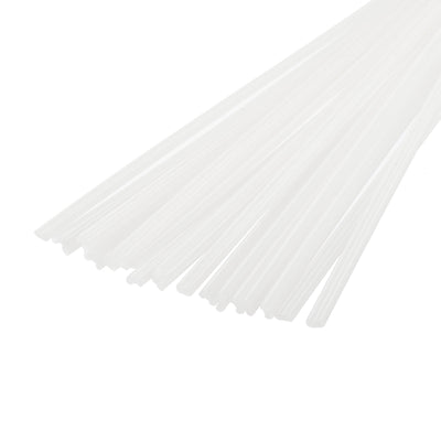 Harfington 20pcs 8 Inch Plastic Welding Rods PE Welding Strips for Plastic Welder White