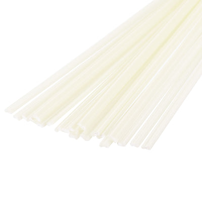 Harfington 20pcs 8 Inch Plastic Welding Rods ABS Welding Strips Light Yellow