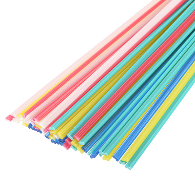 Harfington 50pcs 10 Inch Plastic Welding Rods PP/PVC Welding Strips for Plastic Welder