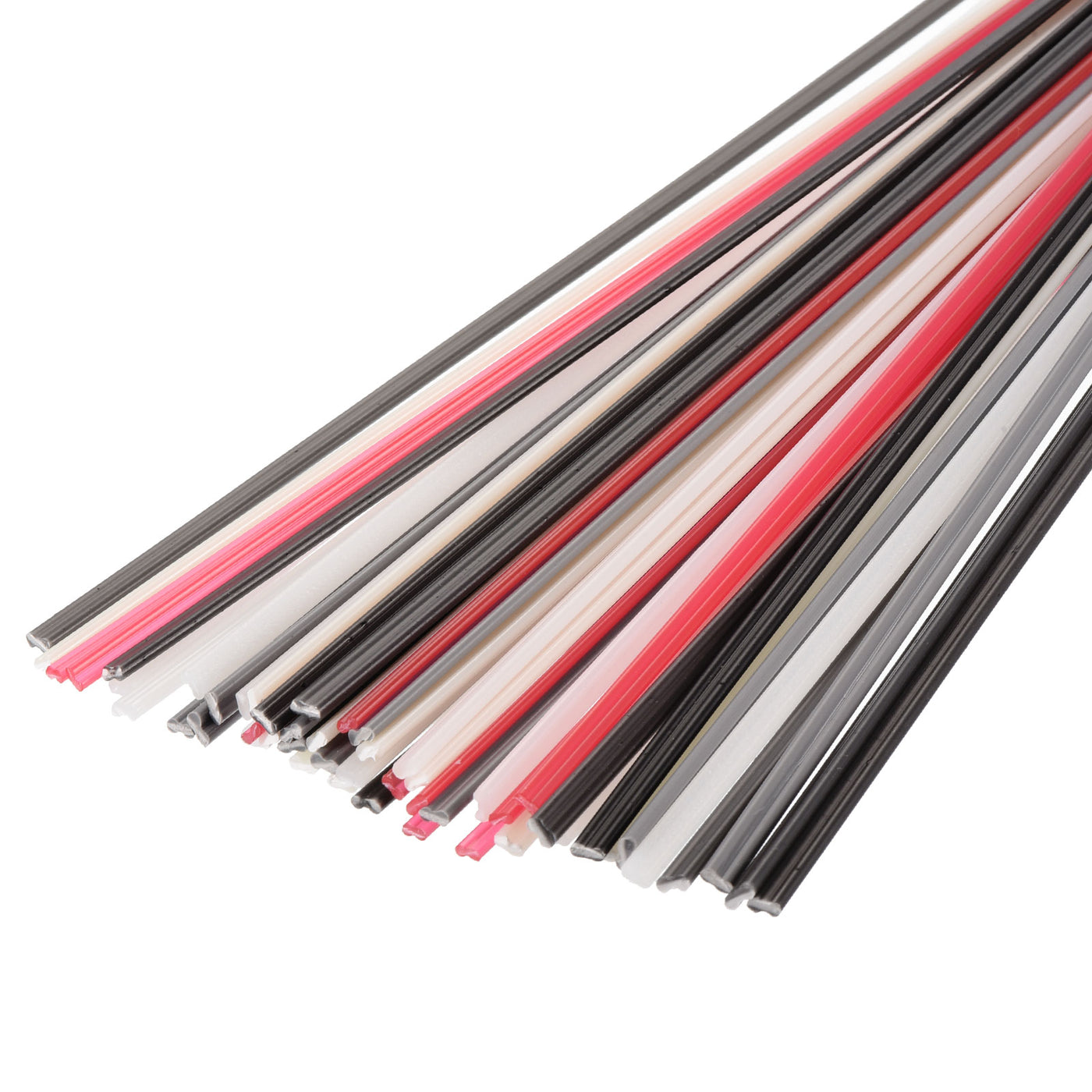 Harfington 50pcs 10 Inch Plastic Welding Rods PP/PE/PVC/ABS Welding Strips Plastic Welder