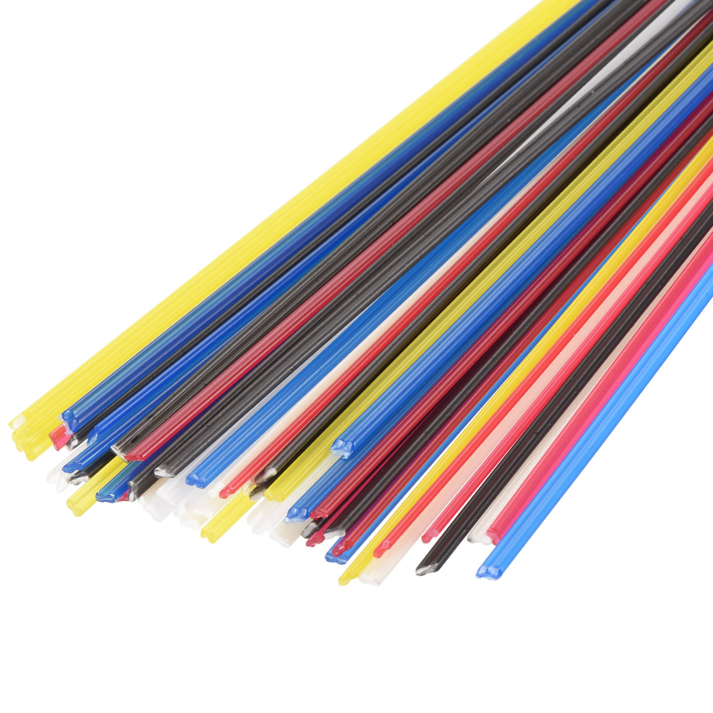 Harfington 60pcs 10 Inch Plastic Welding Rods PP/ABS/PPR Welding Strips for Plastic Welder