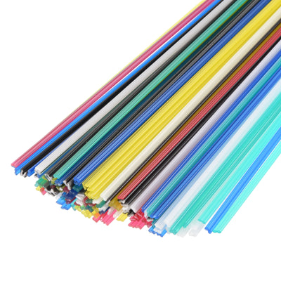 Harfington 120pcs 10 Inch Plastic Welding Rods PP Welding Strips for Plastic Welder