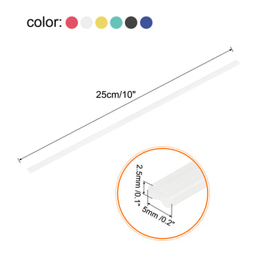 Harfington 60pcs 10 Inch Plastic Welding Rods PP/PVC/PPR Welding Strips for Plastic Welder