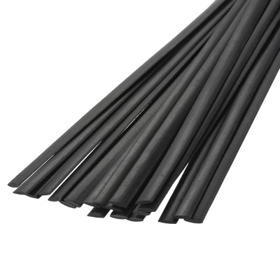 Harfington 20pcs 9 Inch Plastic Welding Rods TPO Welding Strips for Plastic Welder Black