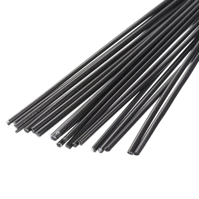 Harfington 20pcs 8 Inch Plastic Welding Rods PP Welding Strips for Plastic Welder Black