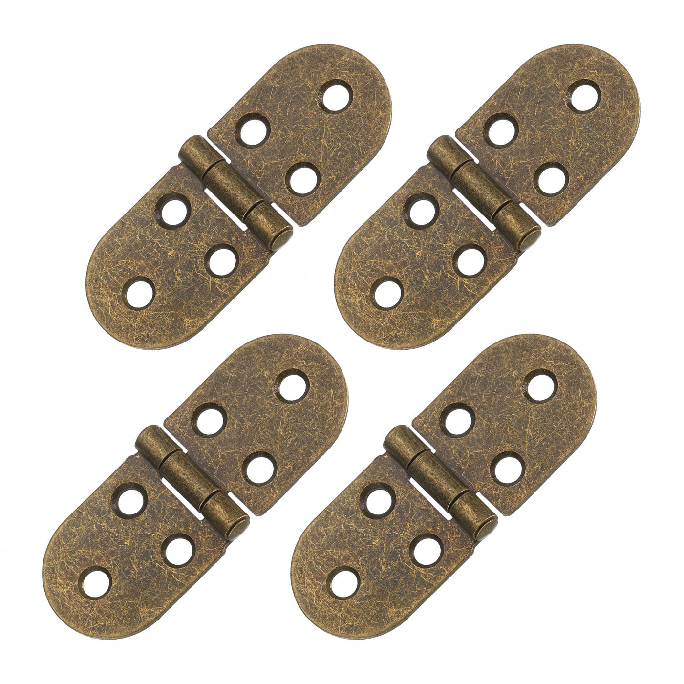 uxcell Uxcell Folding Table Hinge, 4pcs Iron 270 Degree Table Hinges, Bronze