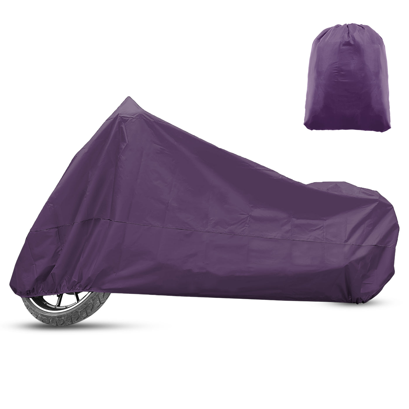 X AUTOHAUX Motorcycle Cover for Harley Davidson for Honda for Suzuki All Season Waterproof Sun Outdoor Protection Motorbike Cover Fits Up to 78.74'' Motorcycles Vehicle Cover M Purple